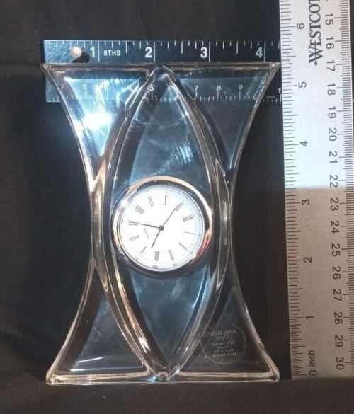 Royal Limited 24% Lead Crystal Table Clock