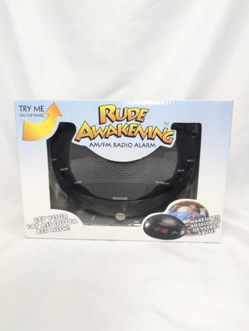 Rude Awakening Alarm Clock Gag Funny Talking Digital Insult Offensive NEW