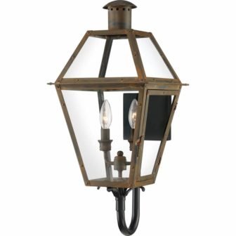 Rue De Royal 1-Light Industrial Bronze Outdoor Wall Lantern Sconce