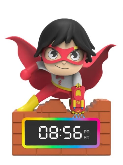 Ryan's World Kid's Alarm Clock with Bluetooth colors Speaker Red Titan Brand New