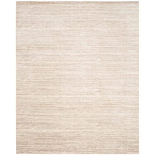 SAFAVIEH Area Rug 8' x 10' Indoor Polypropylene Synthetic Solid Vision Cream