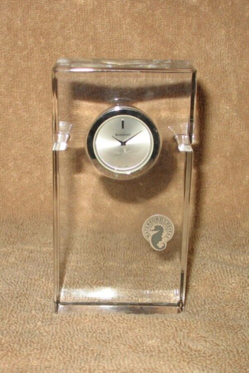 SALE! NWT WATERFORD CRYSTAL METRA 5 3/8" HIGH MANTEL DESK CLOCK $129.00 OR PRICE
