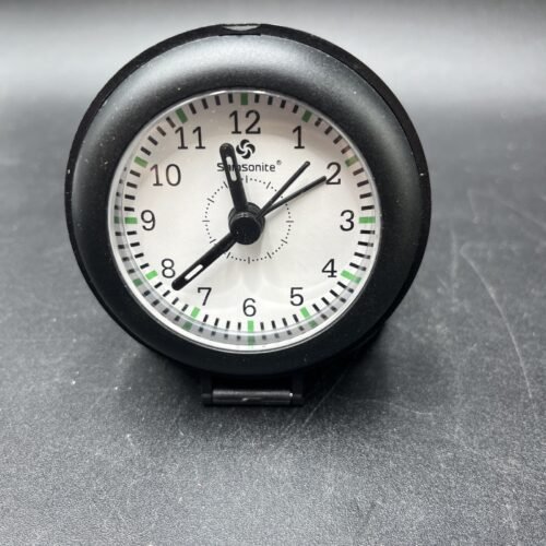 Samsonite Black Folding Travel Alarm Clock, Luminous Hour Marks Tested Works