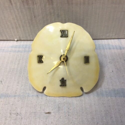 Sand Dollar Clock By Ocean Gift Products VTG Cool Florida Beach Gift Souvenir
