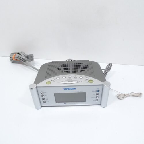 Sangean FM AM Clock Radio RCR-2 Atomic Clock Tested working