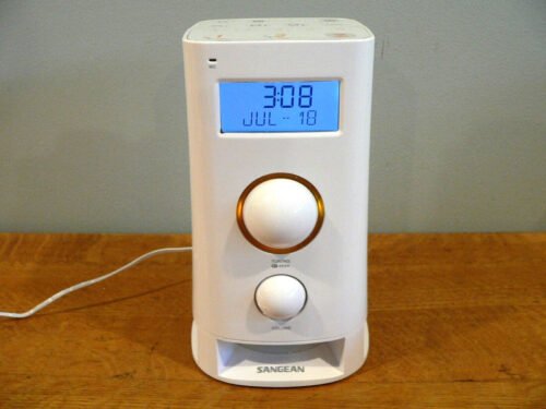 Sangean K-200 FM RDS/AM Message Recording 2-Alarm Digital Clock Radio