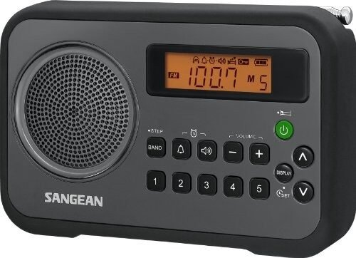 Sangean Pr-d18 Desktop Clock Radio - 1 W Rms - Mono - 2 X Alarm - Fm, Am -
