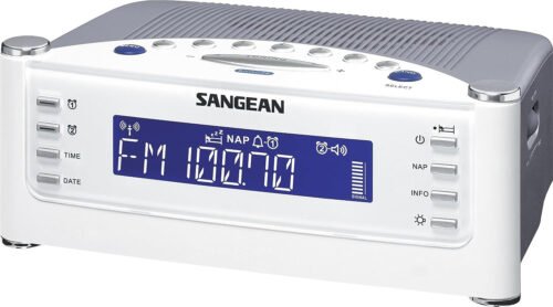 Sangean RCR-22 Atomic Clock with FM-RDS / AM / Aux-in Digital Multicolor