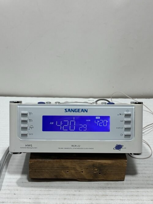 Sangean RCR-22 Atomic Digital Alarm Clock AM/FM 2 Bands Radio 2 Bands