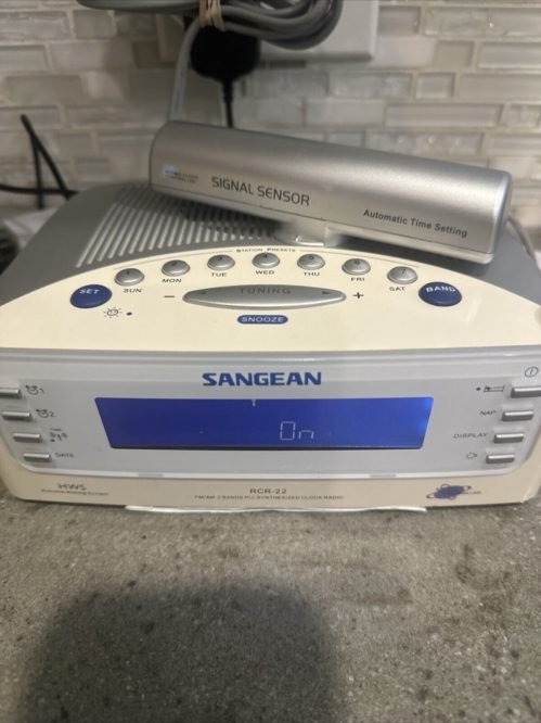 Sangean RCR-22 Atomic Digital Alarm Clock AM/FM Clock Radio Fast Shipping