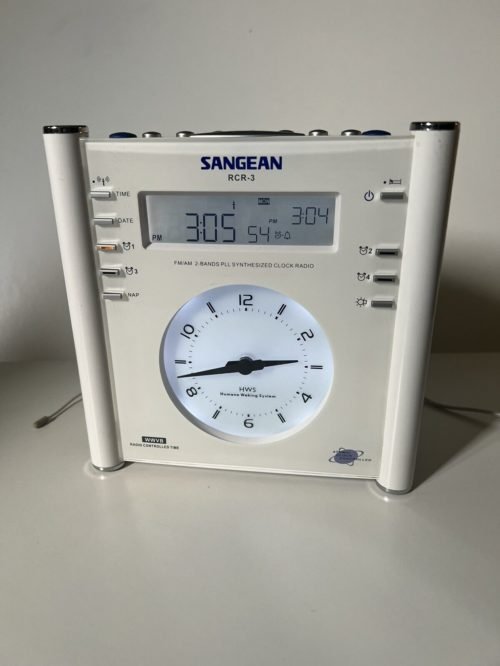 Sangean RCR-3 WWVB Tuning Atomic Clock Radio Humane Wake System Tested & Works!