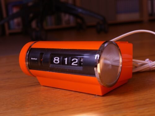 Sankyo Flip Roll Clock Mechanical Alarm Clock