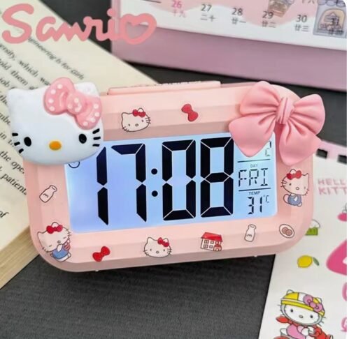 Sanrio Hello Kitty Digital Alarm Clock with Date Display