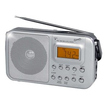 SC-1091 Handheld Digital AM/FM Radio with Display, SW1, SW2 and AC/DC Operated