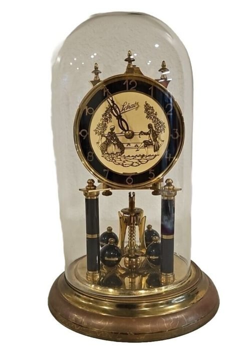 SCHATZ ALL ORIGINAL 400 DAY GERMAN ANNIVERSARY CLOCK Untested No Key