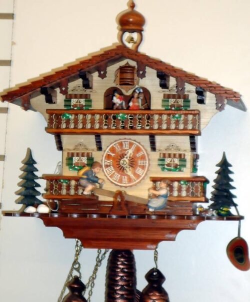 SCHNEIDER-8 DAY CHALET MUSICAL WITH CHILDREN ON SWING 8TMT287/9