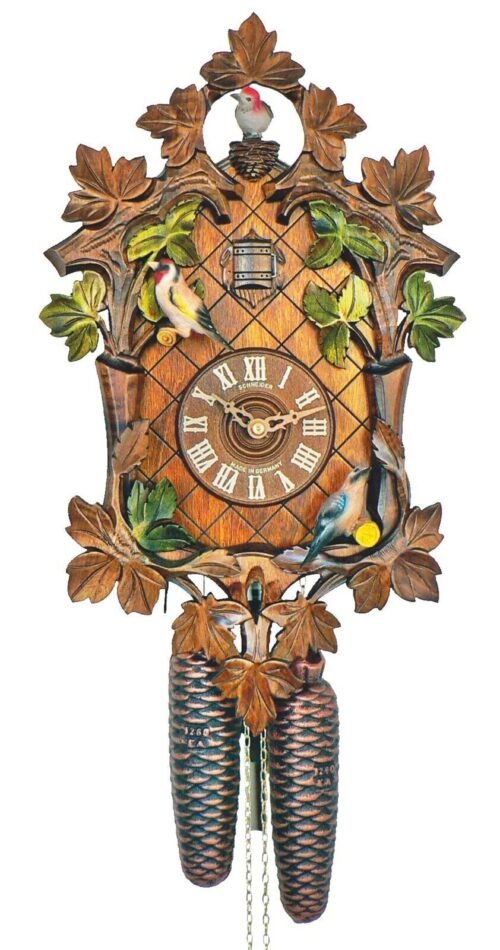 SCHNEIDER-8 DAY MOVING BIRDS CUCKOO CLOCK 8T411/9