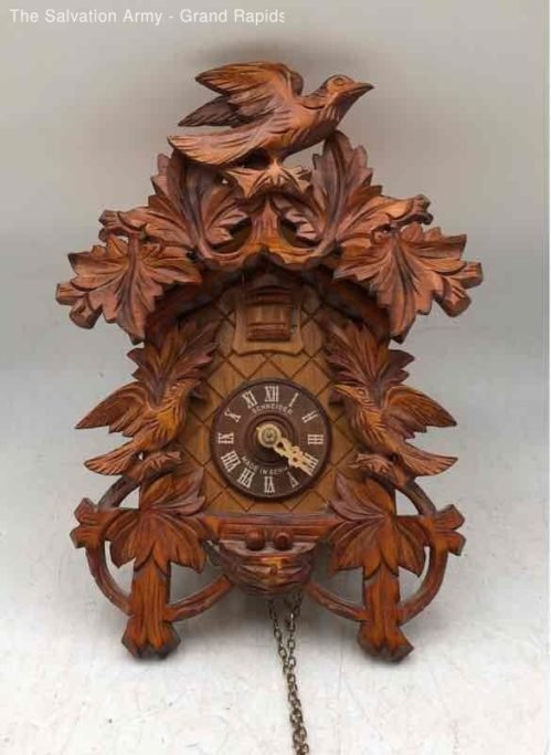 Schneider Brown Wooden Analog Display Decorative Collectible Cuckoo Clock
