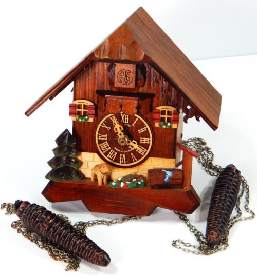 SCHNEIDER CUCKOO CLOCK UNUSED SCHWARZWALDER UHREN BLACK FOREST **READ** GERMANY