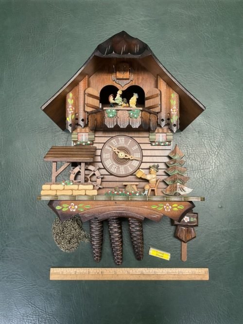 Schneider Schwarzwalder Uhren Cuckoo Clock MT-1403-10 w/ Swiss Musical Movement