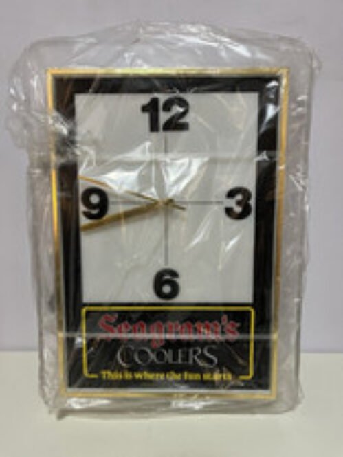 Seagram's Coolers “This is Where the Fun Starts” Lighted Wall Clock *Brand New*