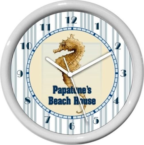 Sea Horse House Wall Clock Beach House Decor Gift