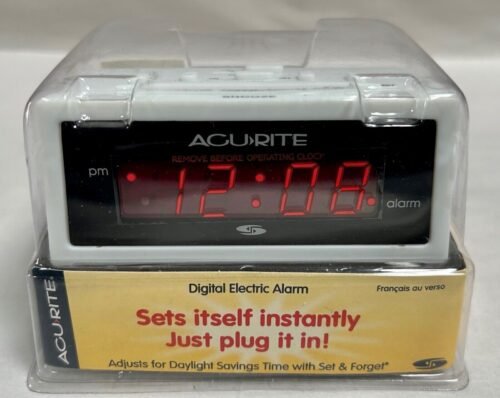 SEALED Vintage AcuRite Digital Electric Alarm Clock (A7)
