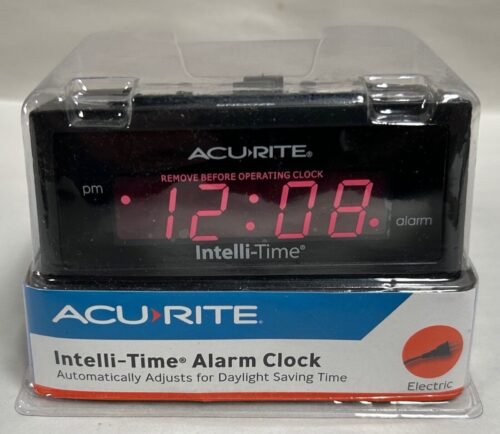 SEALED Vintage AcuRite Intelli-Time Digital Alarm Clock (A7)