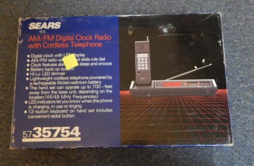 Sears AM/FM Digital Clock Radio With Cordless Phone