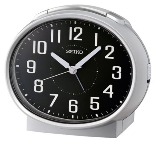 SEIKO -"NEW" CONTEMPORARY ALARM CLOCK WITH QUIET SWEEP "IMPERIAL" QHK059ALH