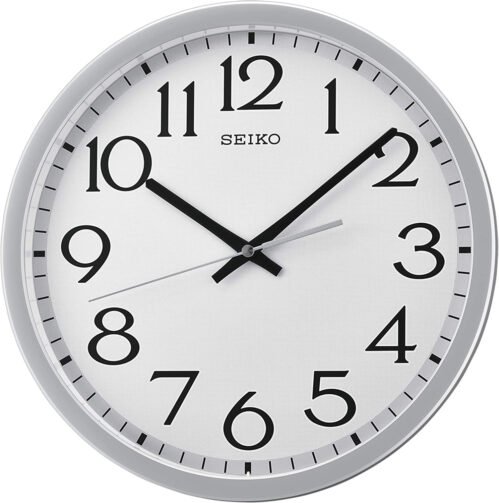 Seiko 12 Inch Easy Read Numerals Wall Clock with Quiet Sweep Second Hand