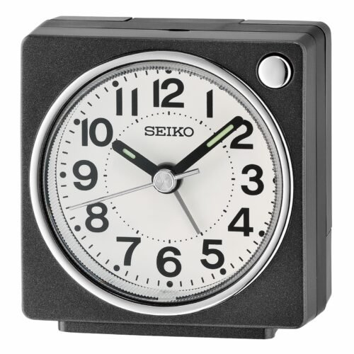 Seiko 2.6 inch Fuji Dark Beep Alarm Metallic Analog Quartz Desk Traditional