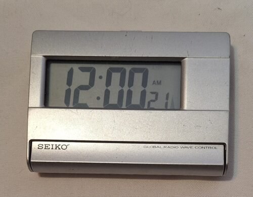 SEIKO ALARM CLOCK WORLD TRAVEL GLOBAL RADIO CONTROLLED MODEL Tested