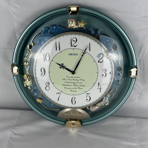 Seiko AM629M “Zig Zag Playground” Musical Pendulum Wall Clock Made in Japan Rare