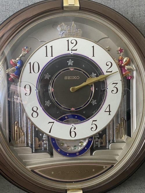 Seiko Beatles Melodies In Motion Wall Clock Hi-Fi 7 Christmas Musical QXM111GRH