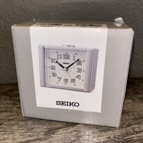Seiko Bedside Alarm, White - N/A New