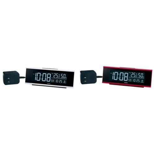 Seiko Clock Digital Alarm Radio-Controlled Color LCD Series C3 DL307W/R Japan