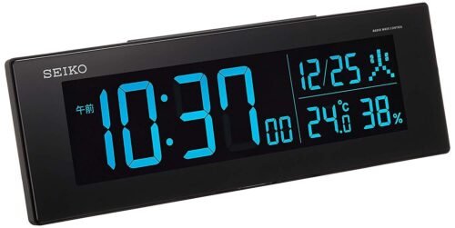 Seiko Clock Seiko Clock Table Clock Alarm Clock Radio Digital AC Color LCD Serie