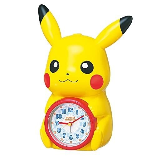 Seiko Clock Talking Alarm Clock Table Clock Pocket Monster Pikachu JF384A NEW
