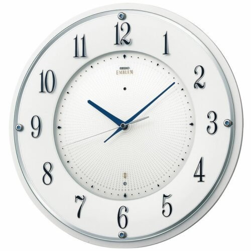 Seiko Clock Wall Clock EMBLEM HS543W Analog Sweep Seconds White Japan