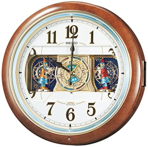 Seiko Clock Wall Clock Radio Wave Analog 6 Song Melody RE559H F/S w/Tracking#