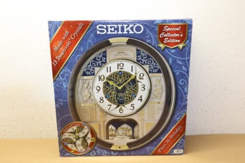Seiko Collector's Edition 2021 Melodies in Motion Clock with Swarovski Crystals