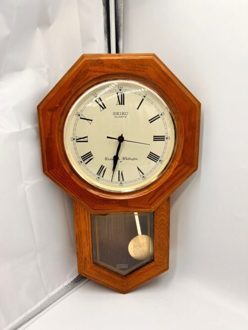 Seiko Hexagonal Westminster/Whittington Dual Chime Wall Clock - QXH102B