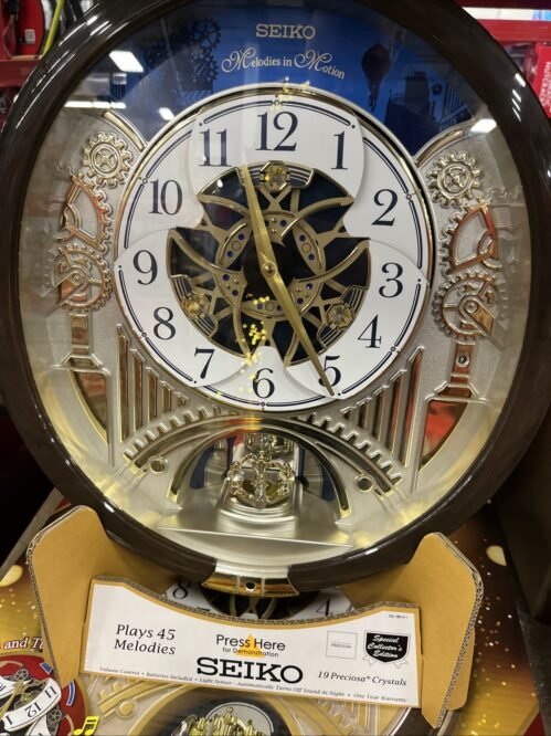 Seiko Melodies in Motion 2025 Golden Rhythm Musical Wall Clock Limited Edition