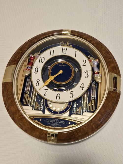 Seiko Melodies In Motion Musical Wall Clock Phantom Of The Opera QXM128BRH