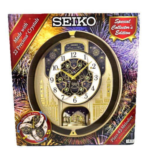 Seiko Melodies in Motion Musical Wall Clock Special Collectors Edition QXM399BRH