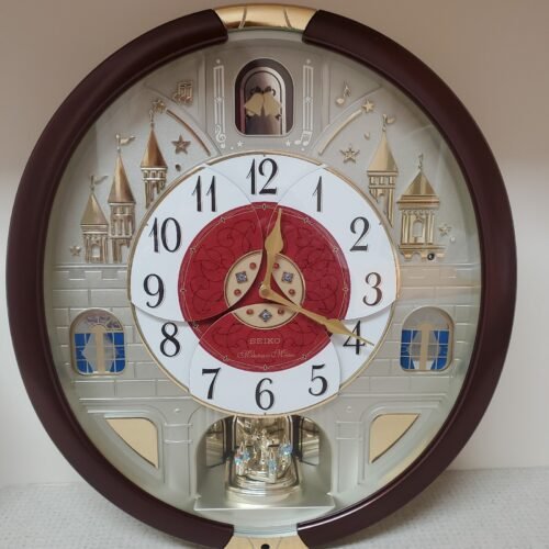Seiko Melodies in Motion Musical Wall Clock Swarovski crystals special collec