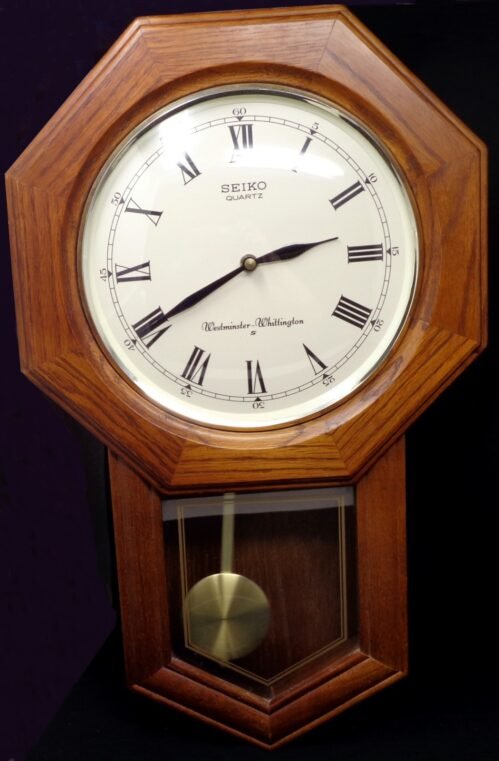 SEIKO Quartz Westminster-Whittington Battery-Operated Pendulum Wall Clock