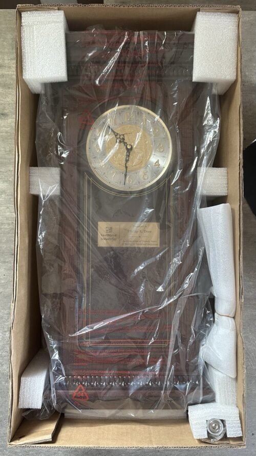 Seiko QXH008BLH Solid Oak Wall Clock Dual Chime with Pendulum ***Read***