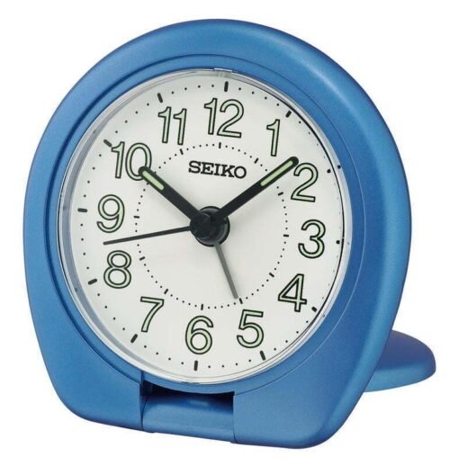 Seiko Sakai Travel Beep Alarm Metallic Traditional Quartz Analog Alarm Clocks